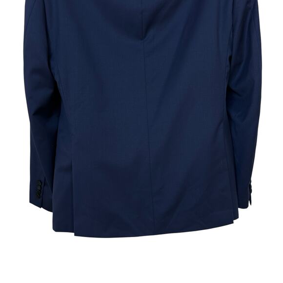 Calvin Klein Tuxedo Suit Navy Blue Black Extreme Slim Fit Jacket Pants 40S 34S - Picture 11 of 16